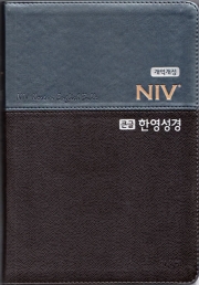 개역개정 NIV 큰글한영성경(대/단본/PU/색인/무지퍼/그레이 다크브라운/NKNI 82AB)