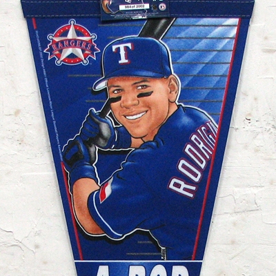 알렉스 로드리게스 MLB 페넌트[텍사스 레인저스] 정품 기념품