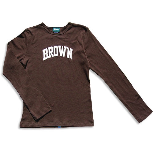 미국 브라운 대학 클래식 롱슬리브 티셔츠-여성-브라운[BROWN] 아이비리그 대학교 정품