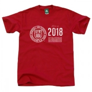 미국 코넬 대학 클래스 2018 티셔츠-레드[CORNELL] 아이비리그 대학교 정품